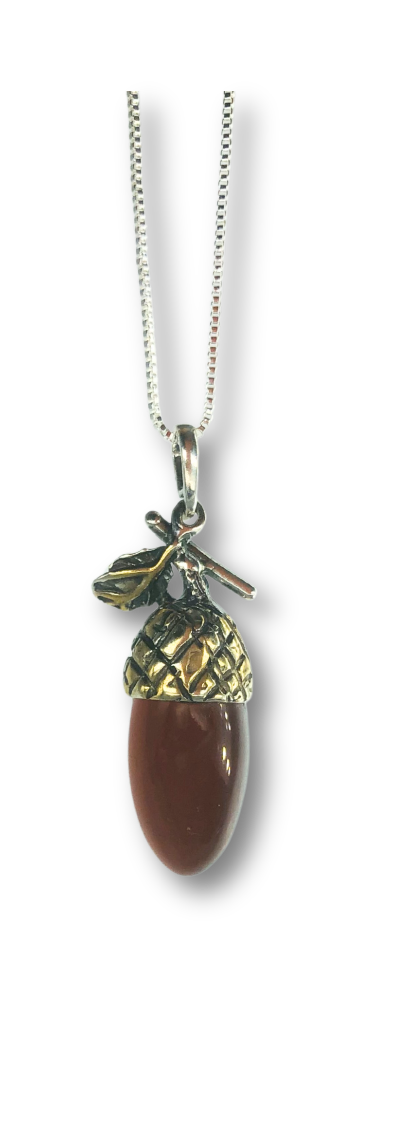 Amber Acorn Necklace