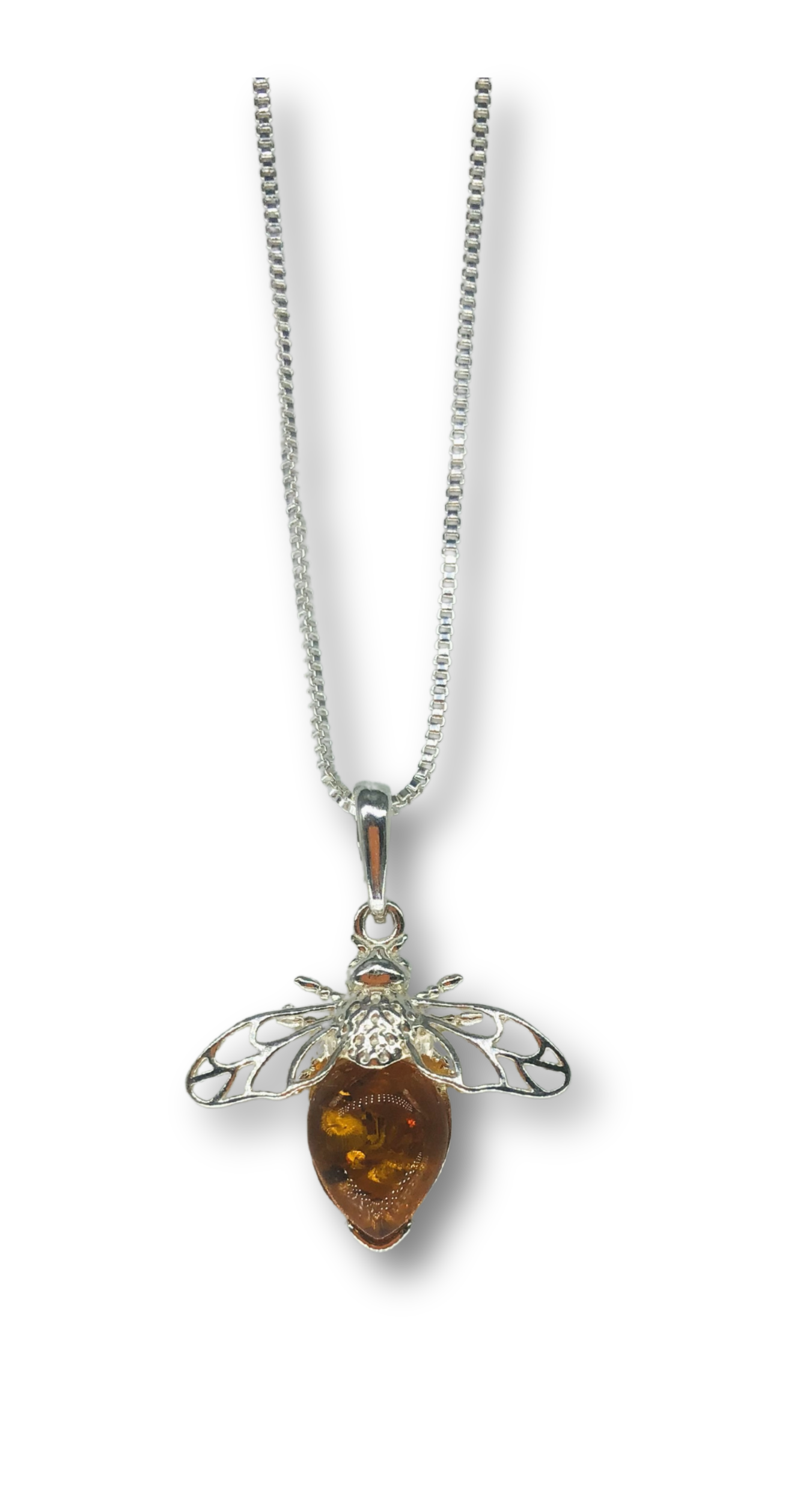 Amber Bumblebee Necklace