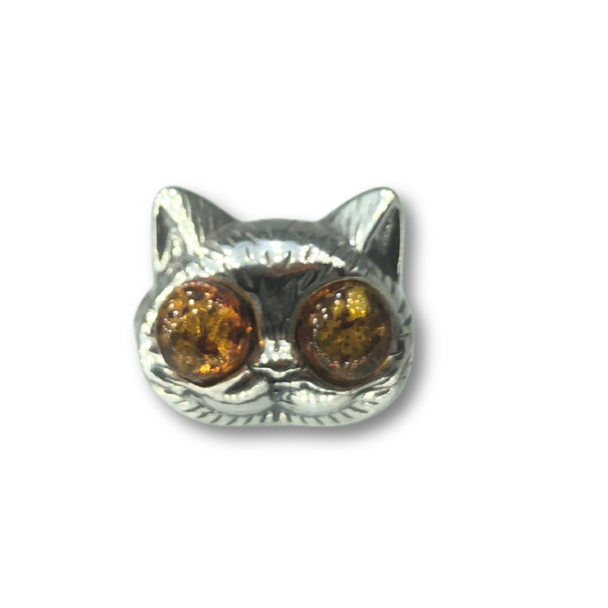 Amber Cat Face Ring