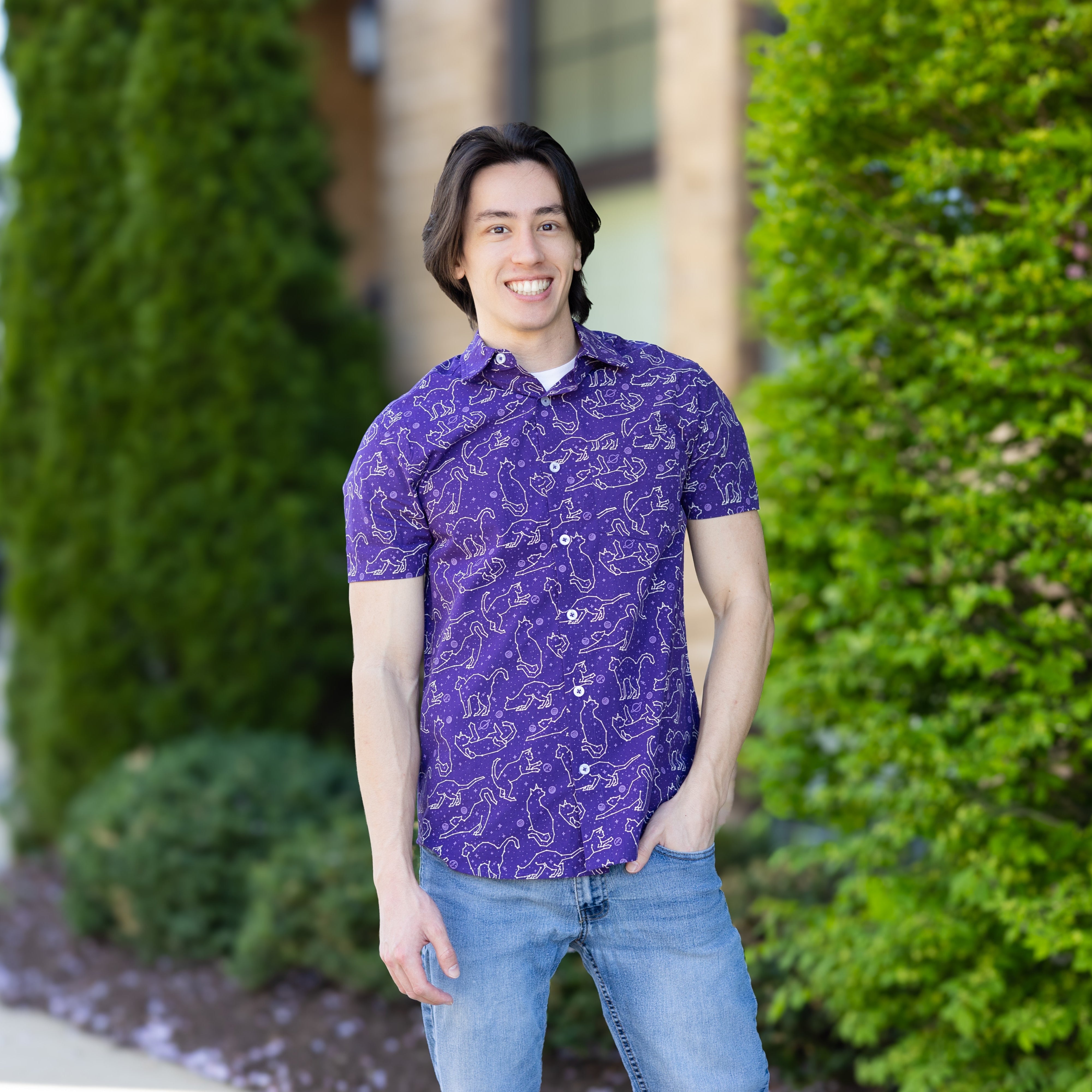 Cats Constellations Adult Polo