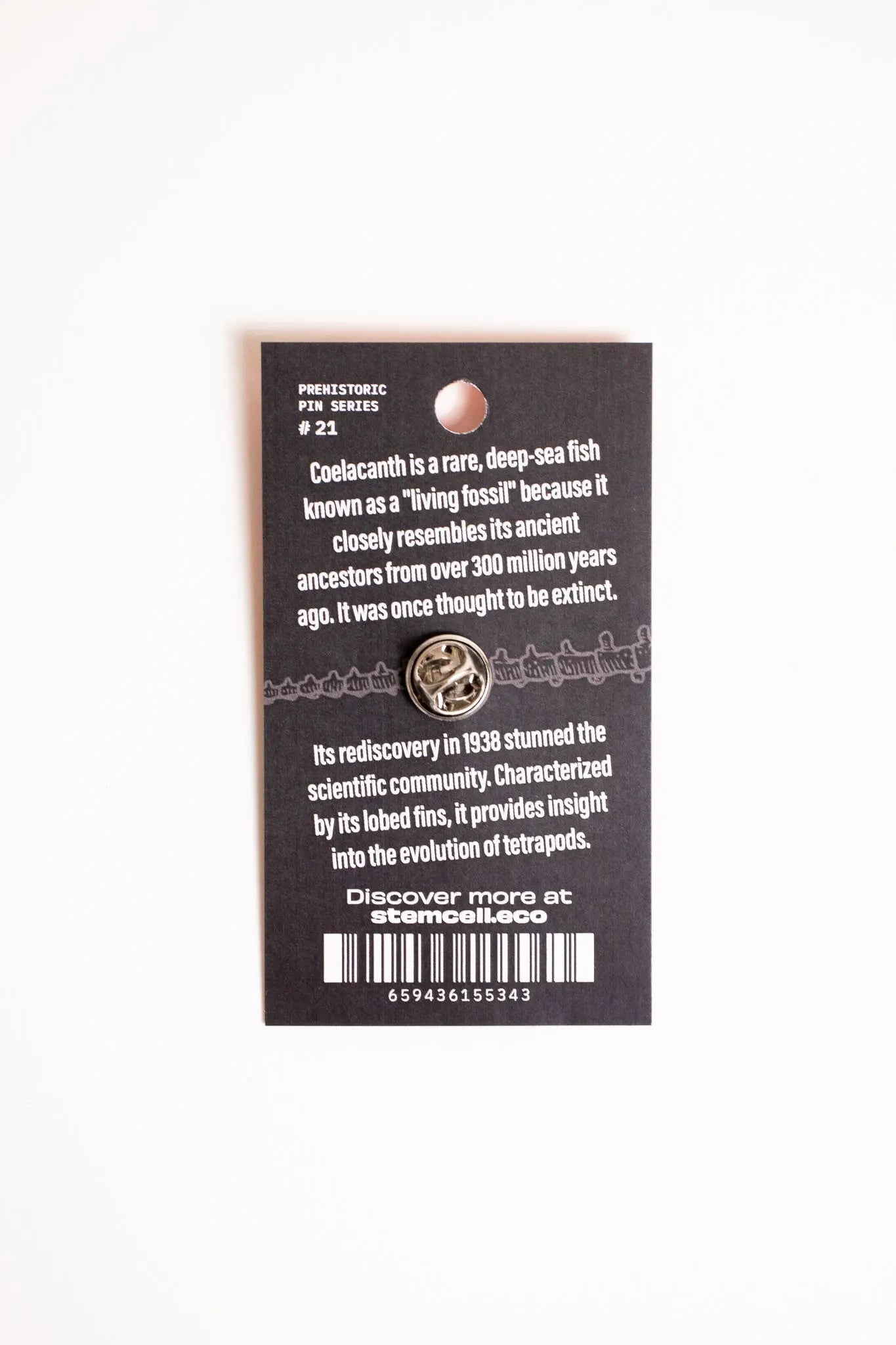 Coelacanth Enamel Pin