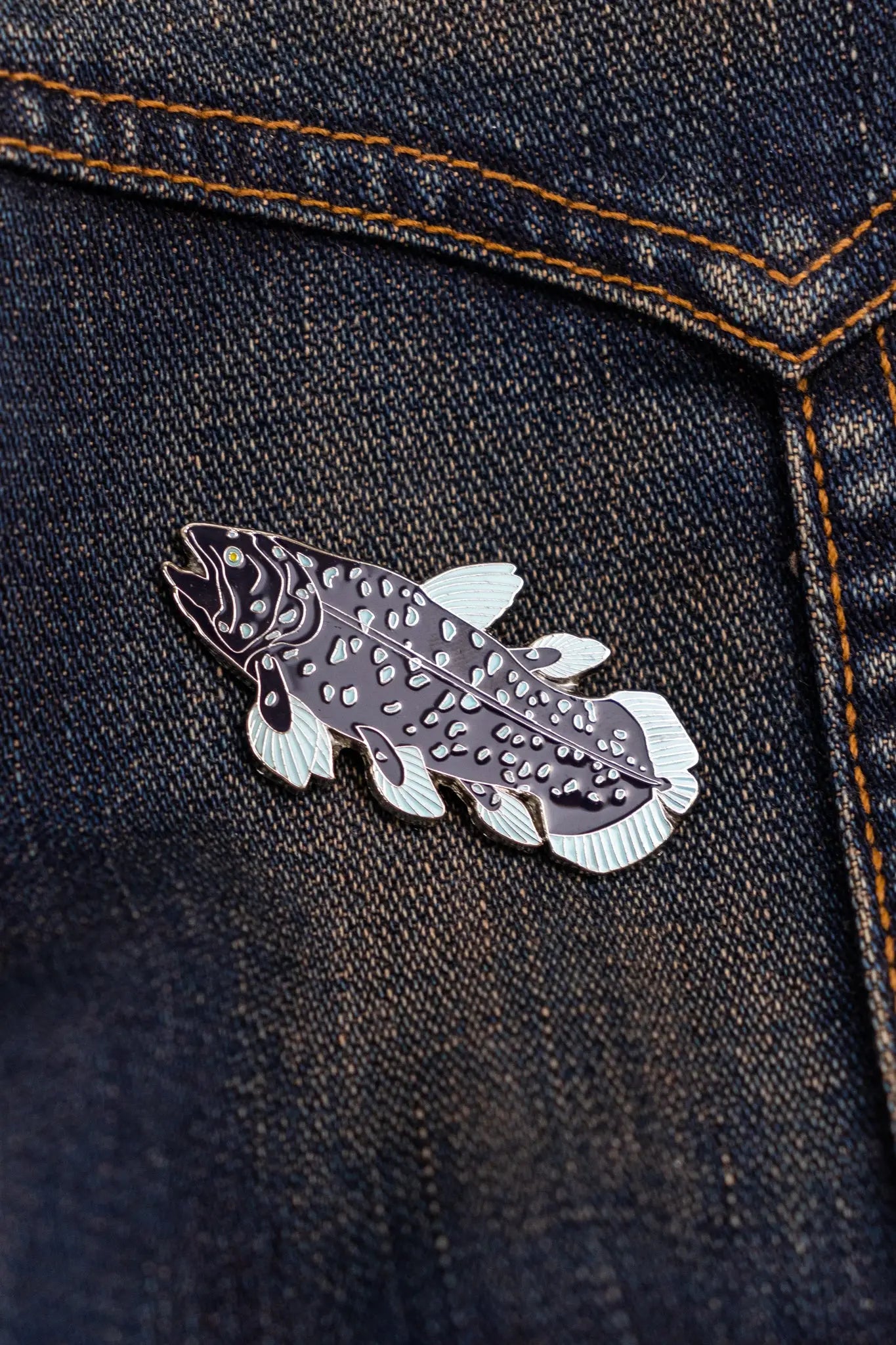 Coelacanth Enamel Pin