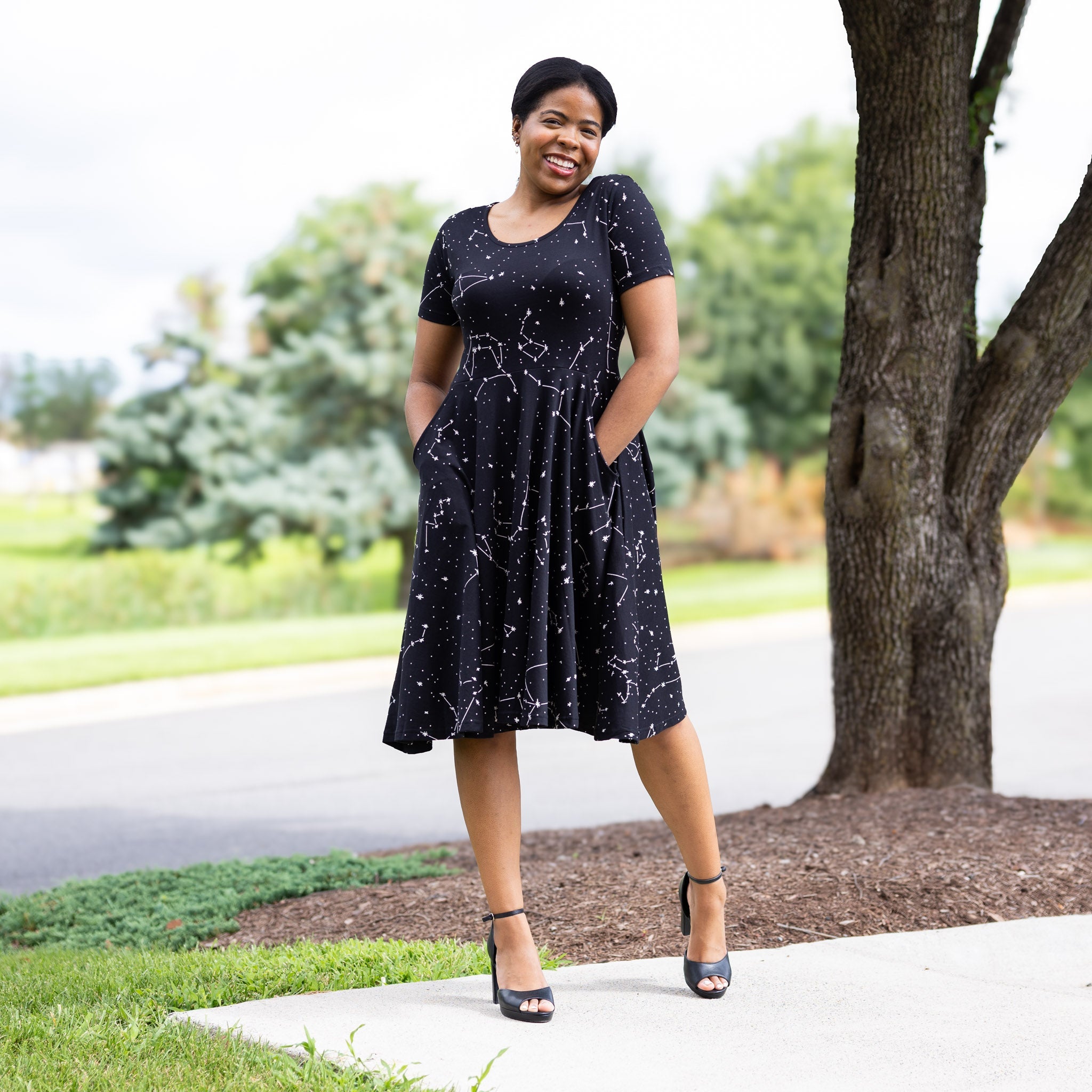 Constellations Glow-In-The-Dark Twirl Dress