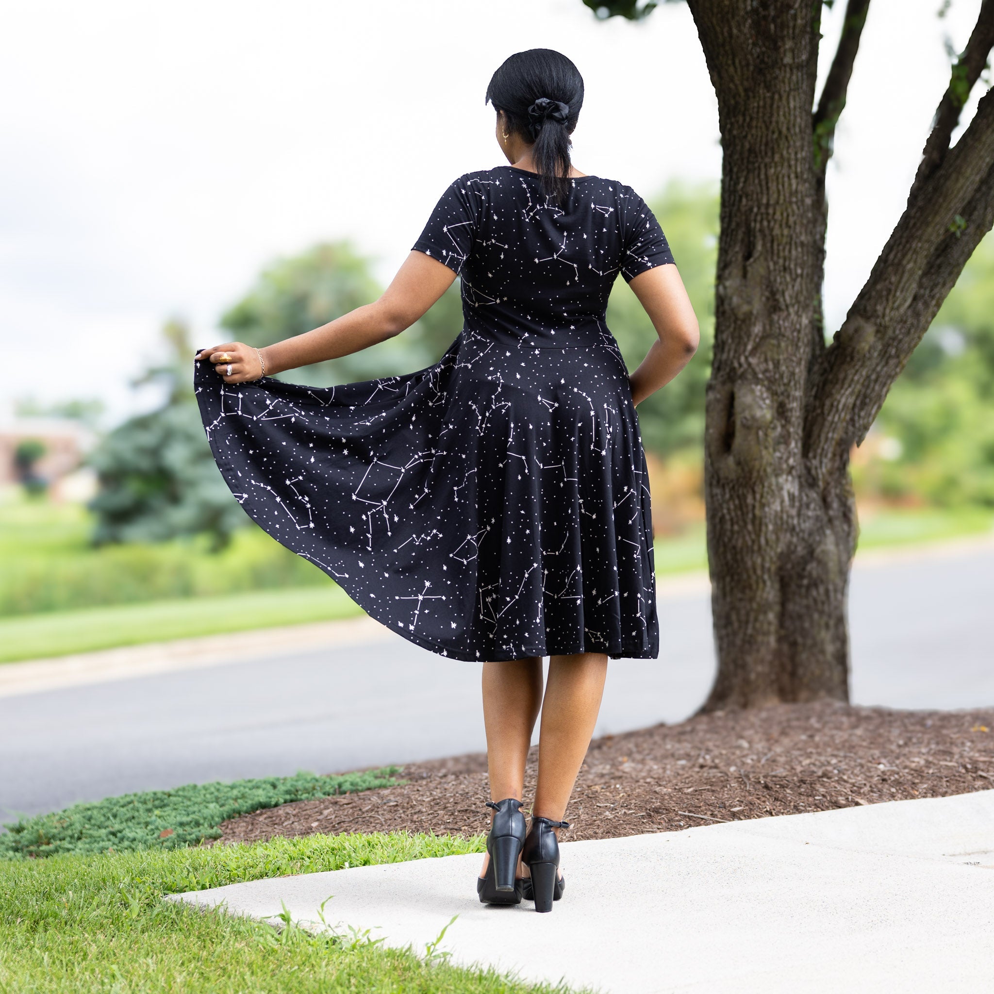 Constellations Glow-In-The-Dark Twirl Dress