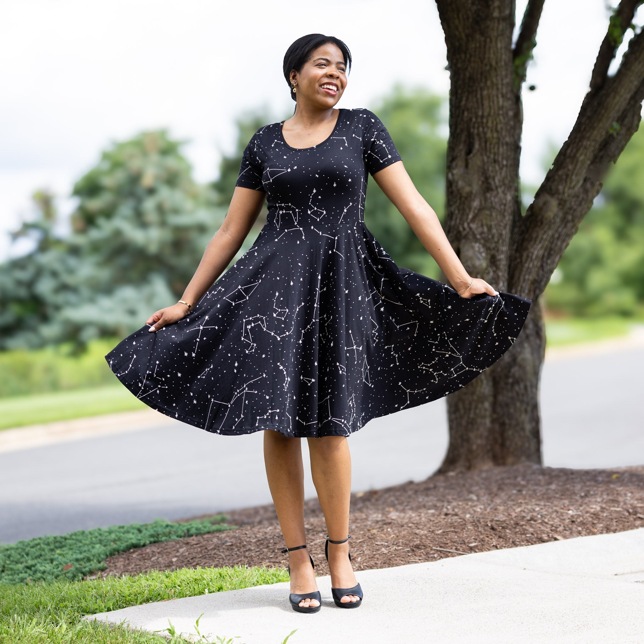 Constellations Glow-In-The-Dark Twirl Dress