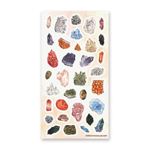 Colorful Crystals Sticker Sheet