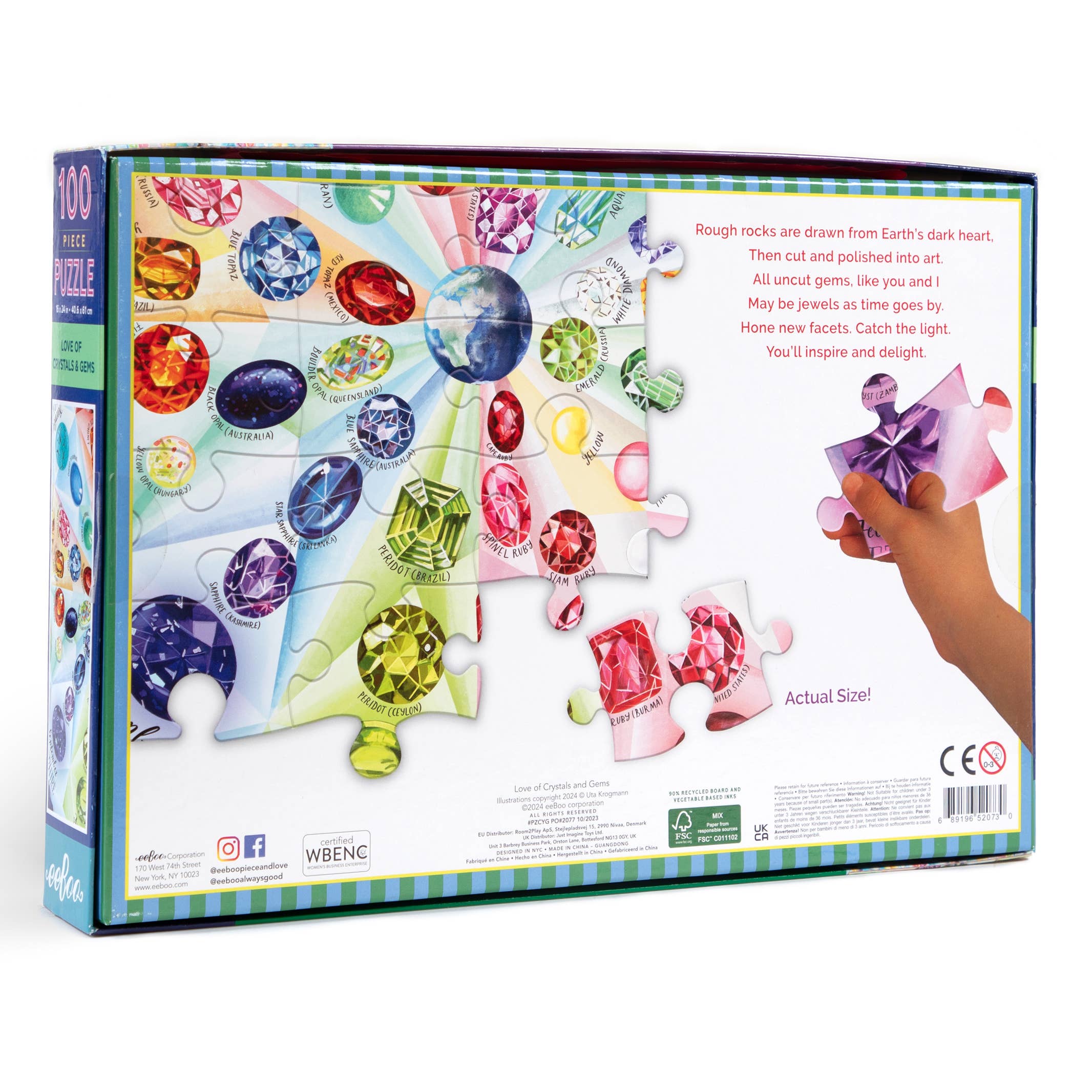 Love of Crystals & Gems 100 Piece Puzzle