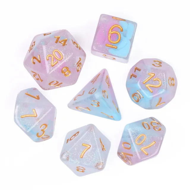 Pink & Blue Shimmer Dice