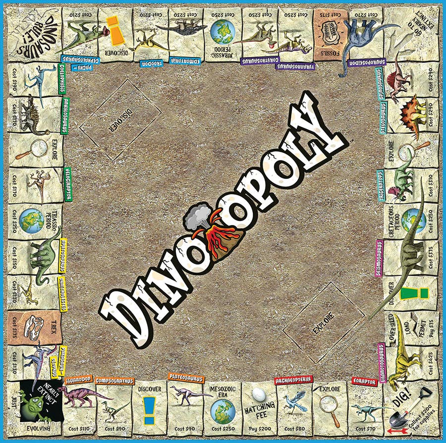 Dino-Opoly Board Game