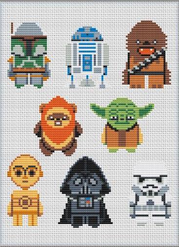 Space Icons Cross Stitch Kit