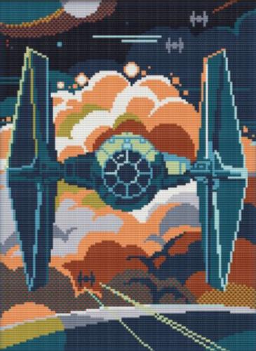 Interceptor Starship Cross Stitch Kit