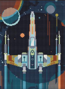 Rebel Starfighter Cross Stitch Kit