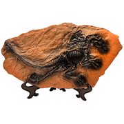 Raptor Prehistoric Skeleton Plaque