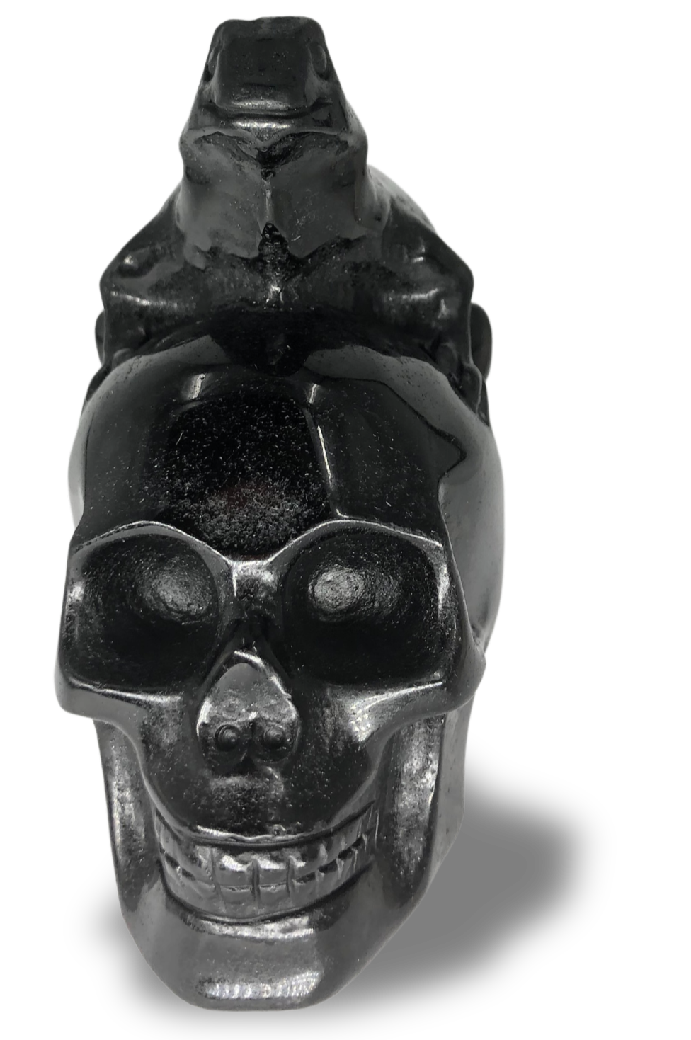 Obsidian Skull with Reptile Sculpture $80.00