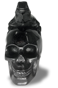 Obsidian Skull with Reptile Sculpture $80.00