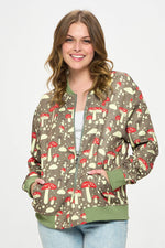 Mushroom Bomber Jacket