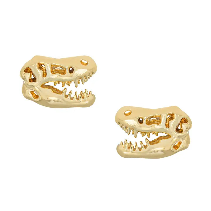 T-Rex Skull Studs