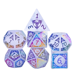 White Quartz Gemstone Dice