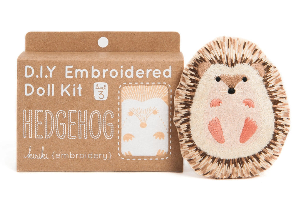 Hedgehog Embroidery Kit