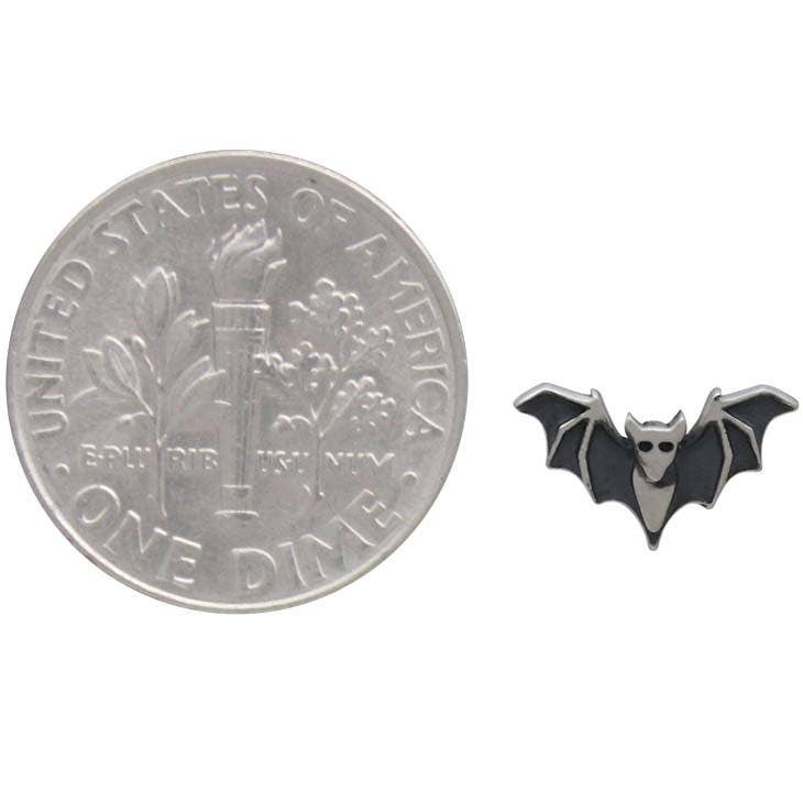 Detailed Bat Post Earrings