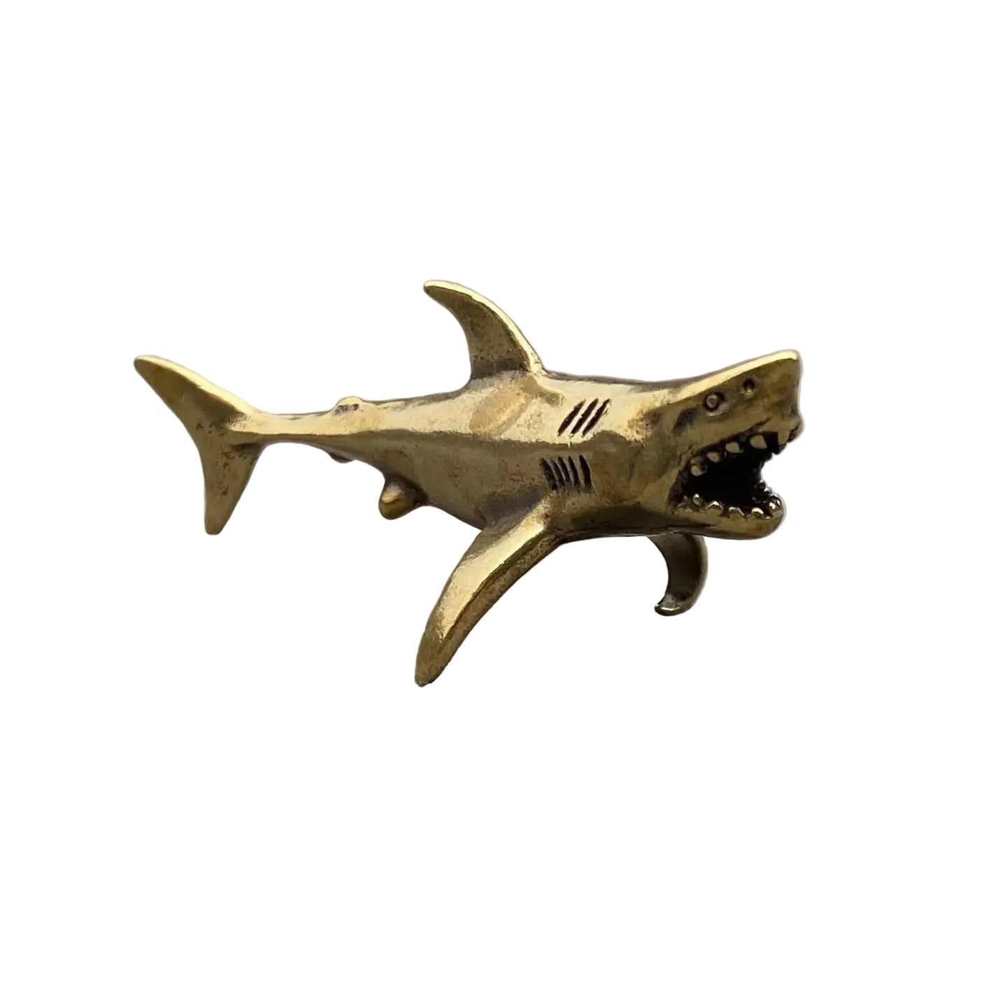 Brass Megalodon Figurine
