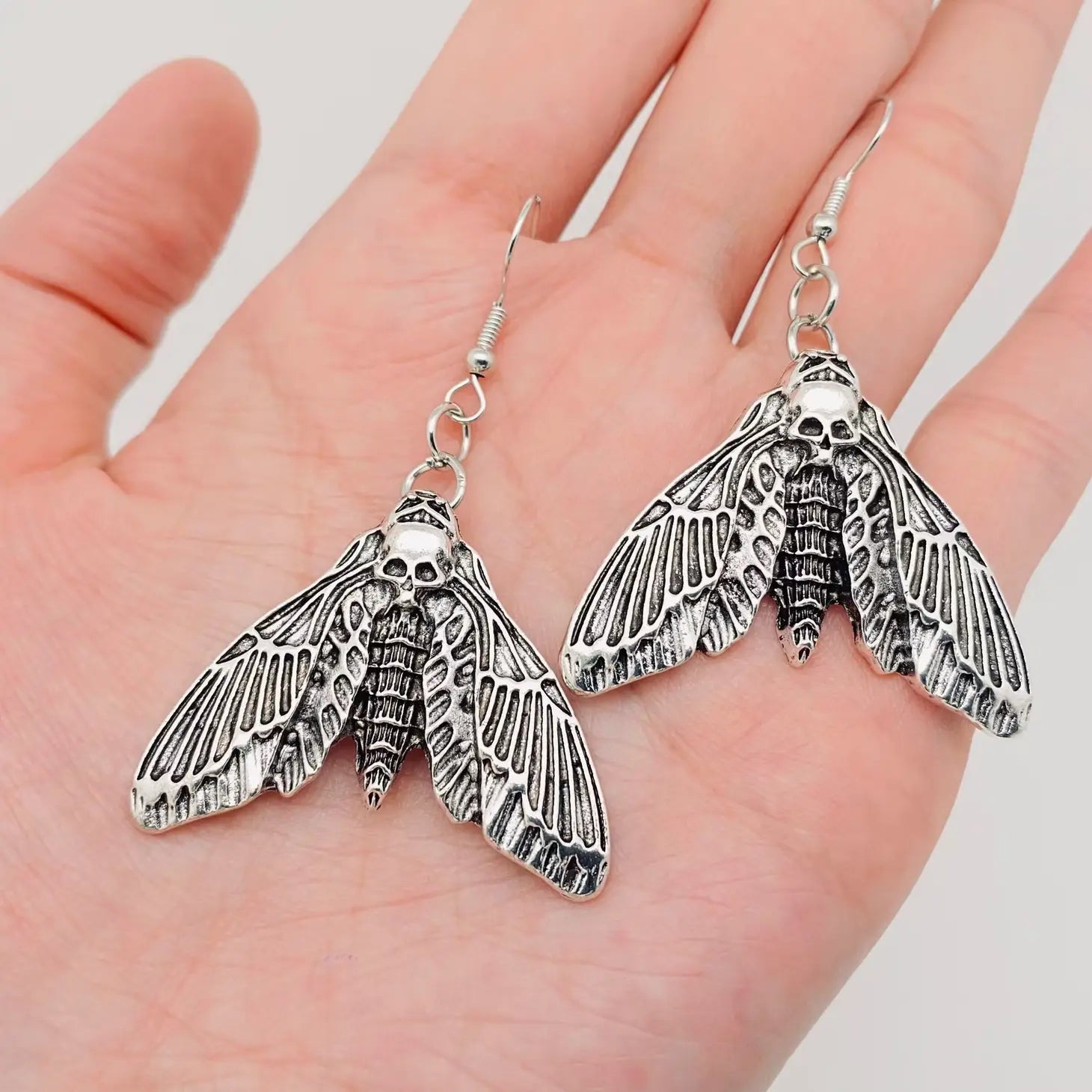 Death's-head Hawk Moth Earrings