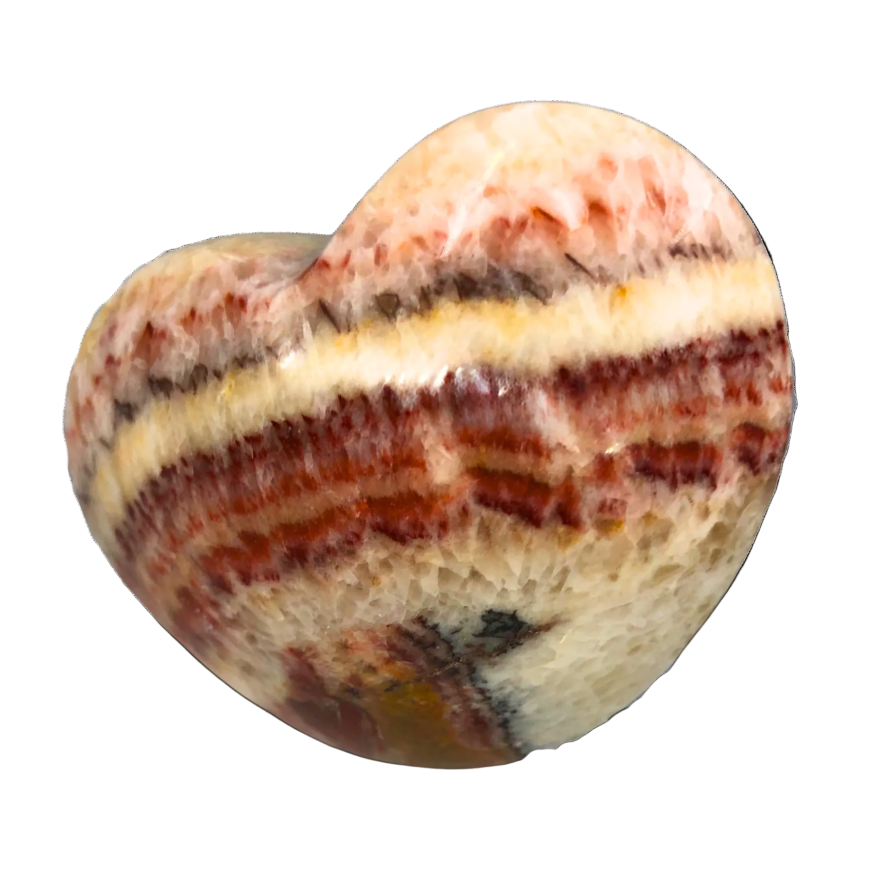 Rainbow Jasper Heart $26.00