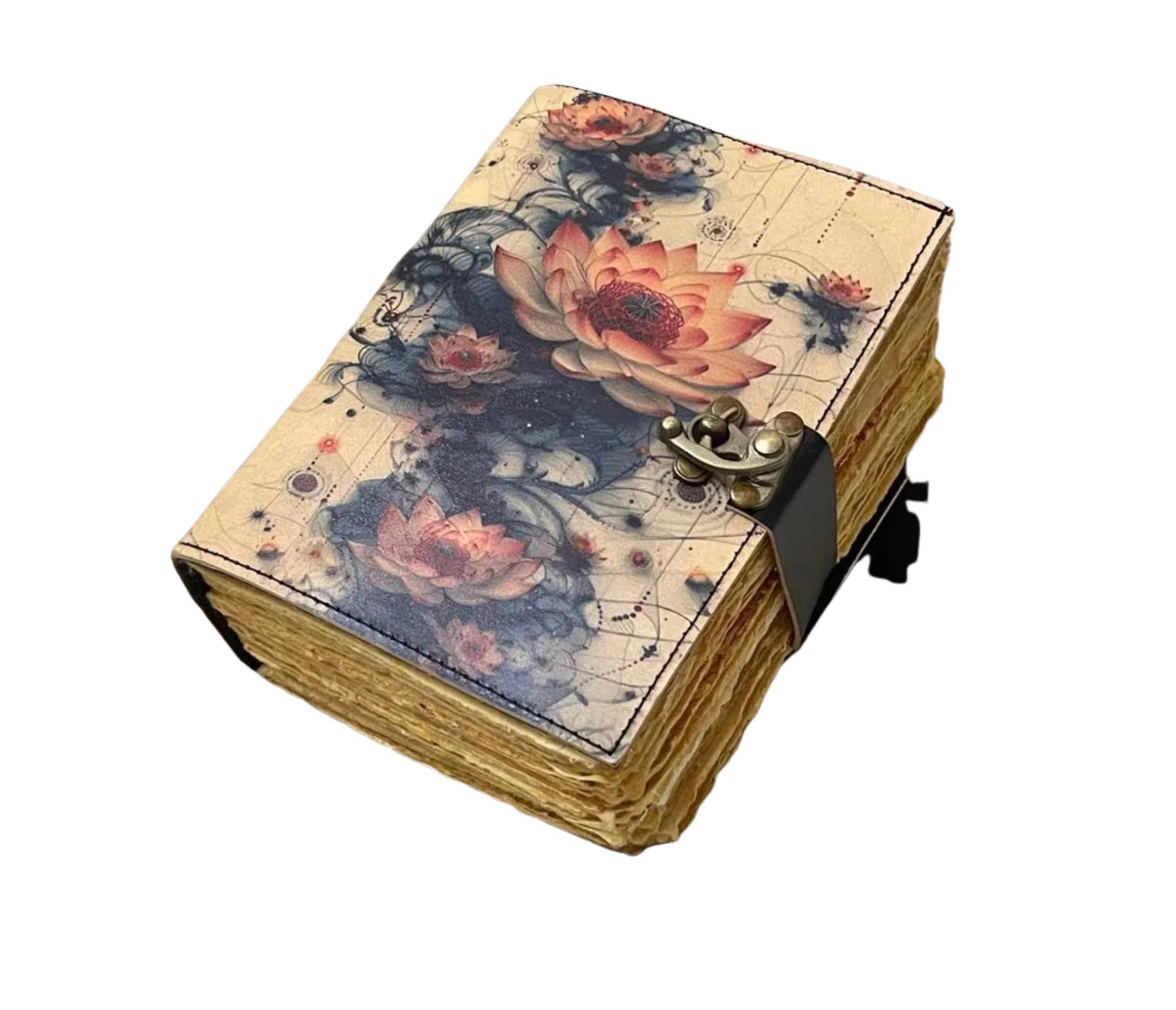 Water Lily Leather Journal