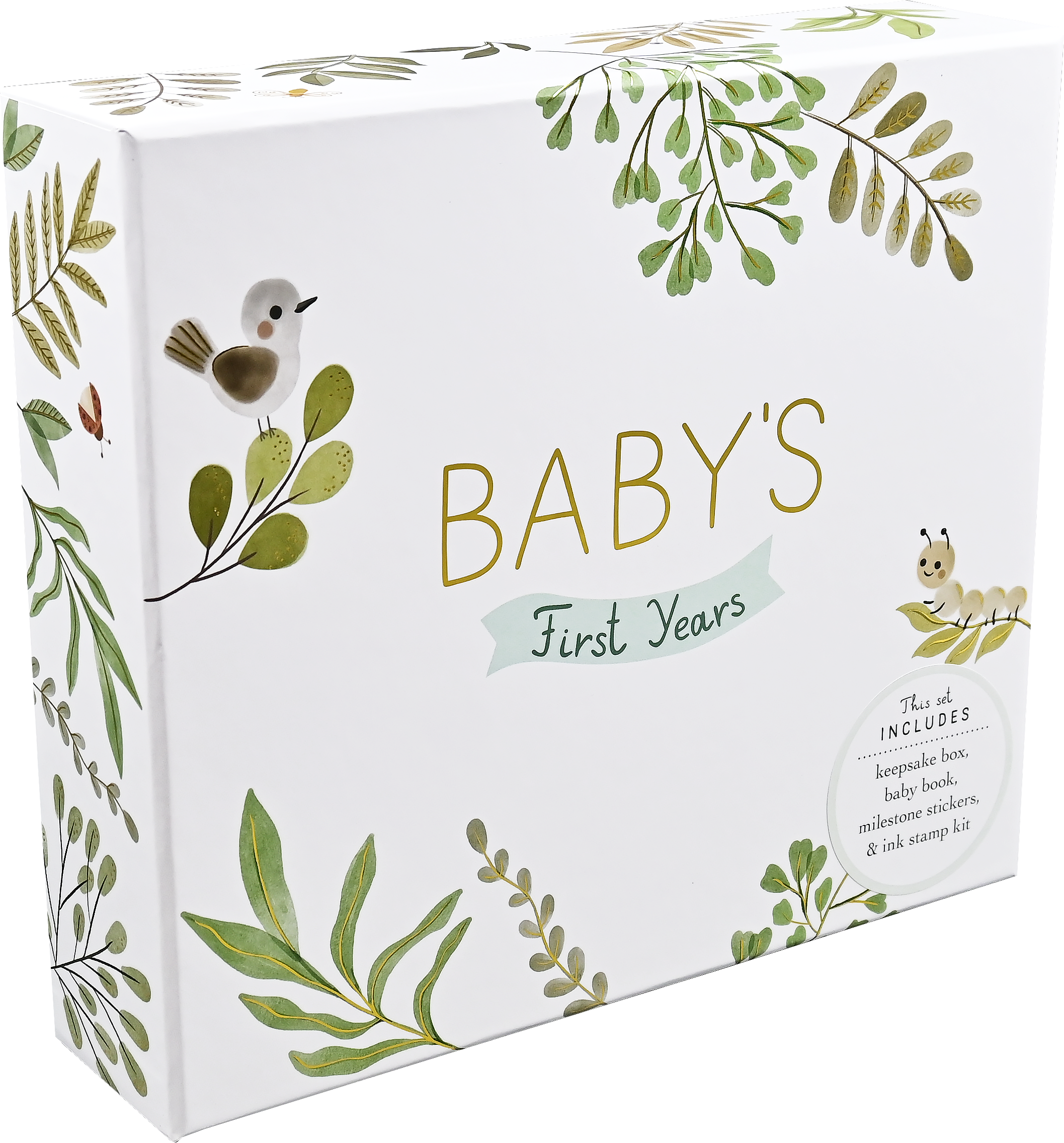 Baby's First Years-A Modern Memory Book & Keepsake Box