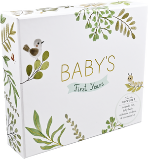 Baby's First Years-A Modern Memory Book & Keepsake Box