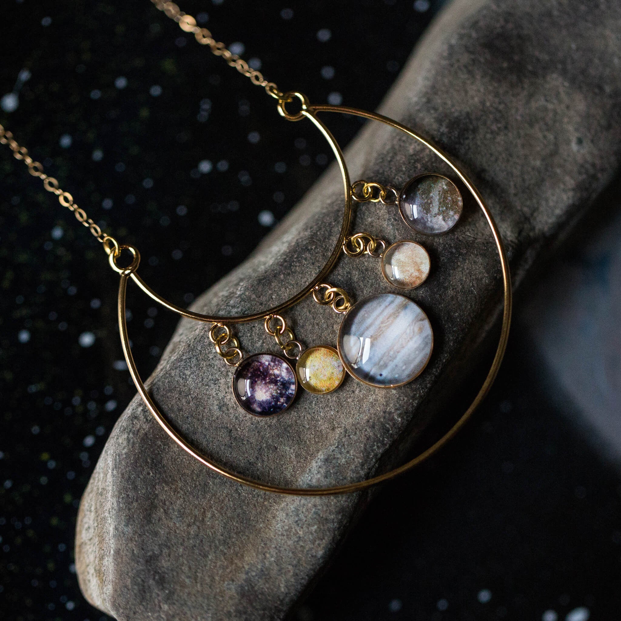 Galilean Moons of Jupiter Necklace