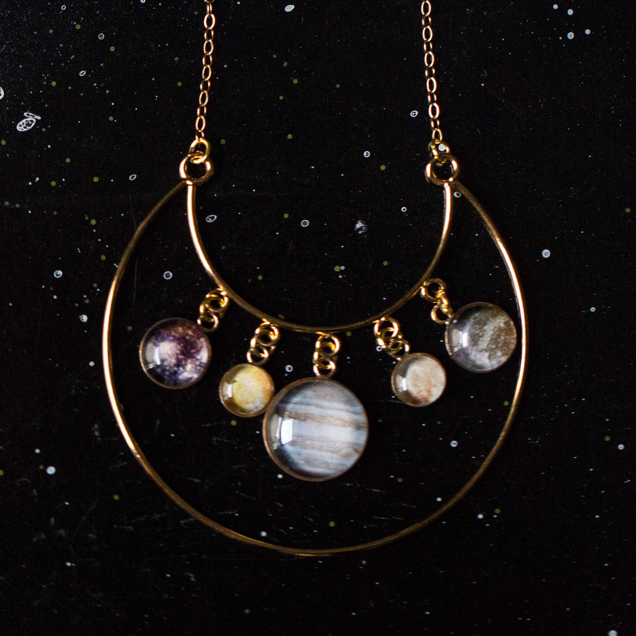 Galilean Moons of Jupiter Necklace
