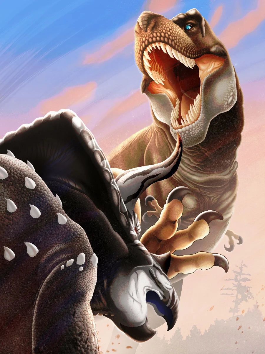 T. Rex vs Trike 500 Piece Puzzle