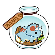 Triceratops in a Jar Sticker