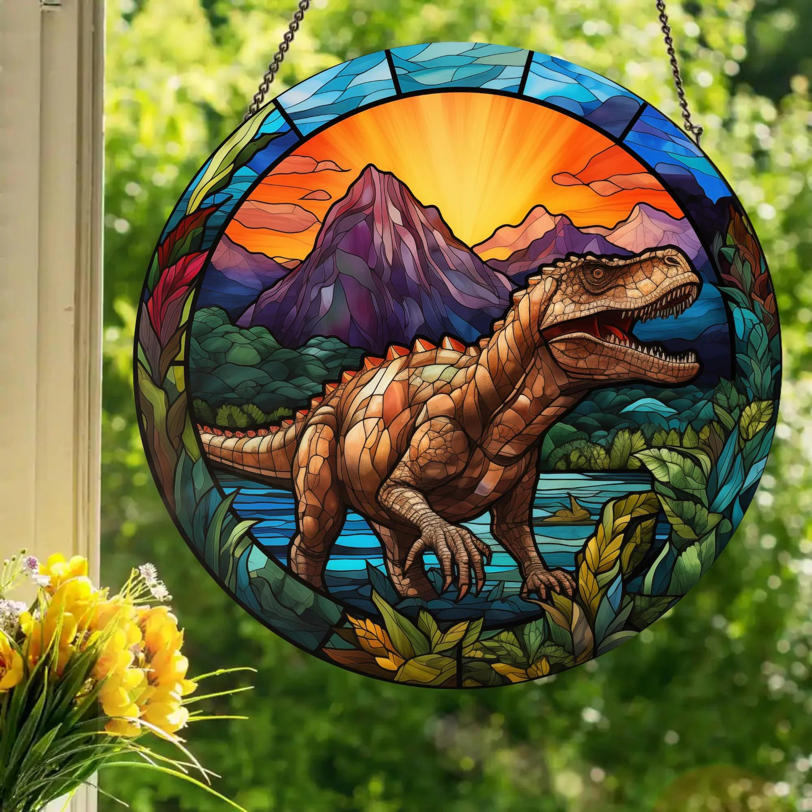 T-rex 12" Suncatcher