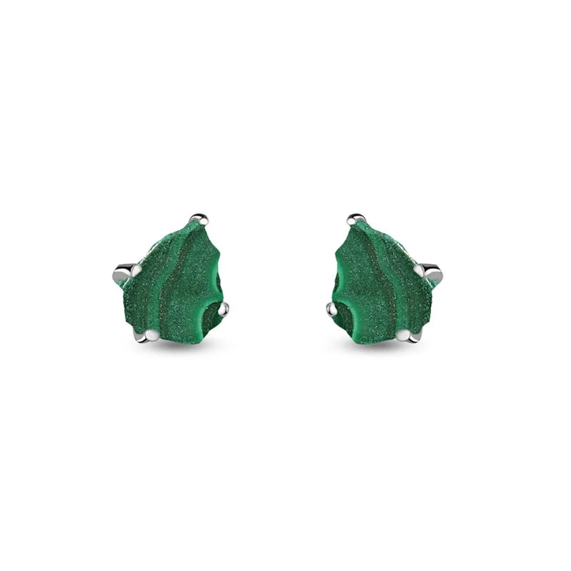 Malachite Stud Earrings