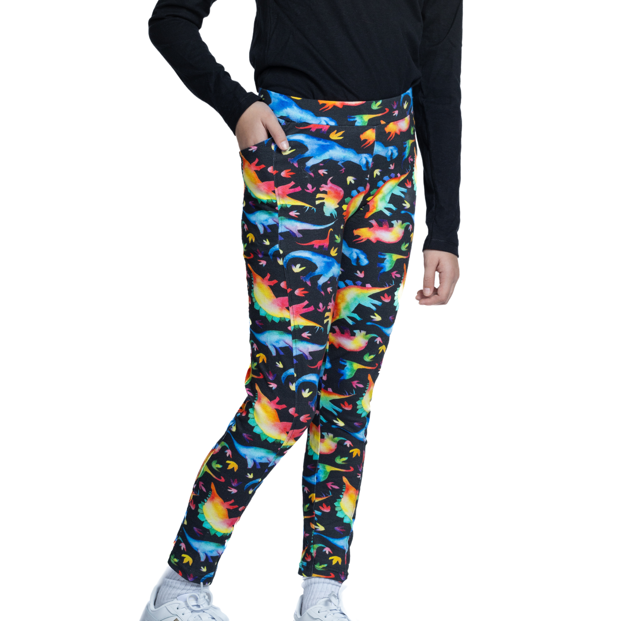 Rainbowsaurus Kids Leggings