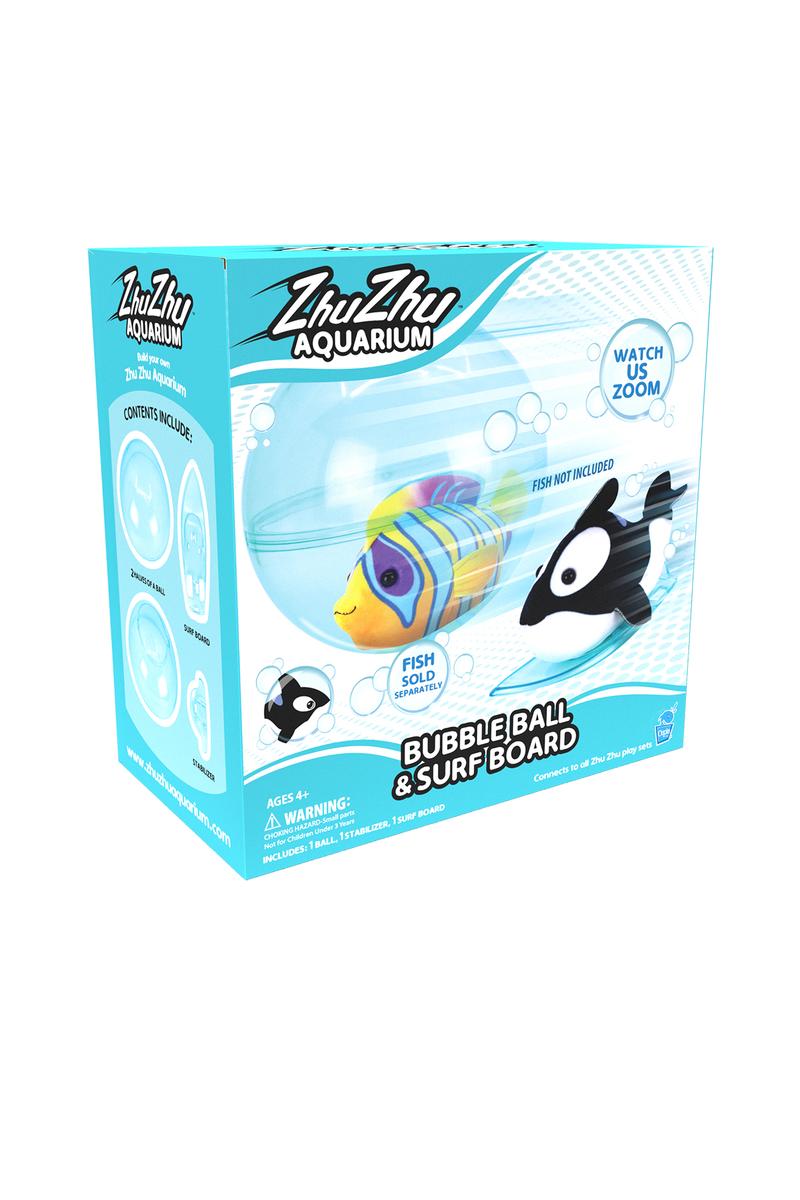 Zhu Zhu Aquarium Interactive  Bubble Ball & Surf Board Set