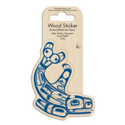Whale Wood Sticker