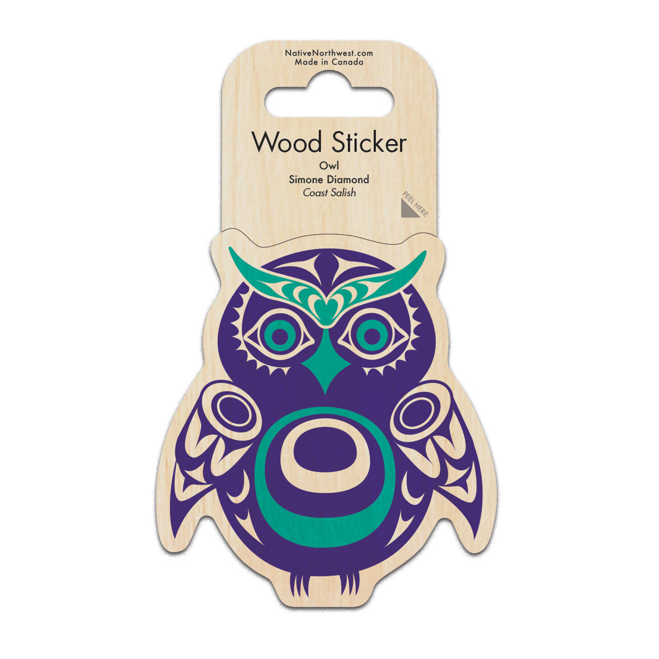Owl Wood Sticker
