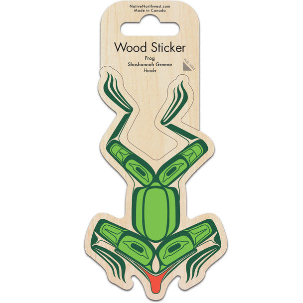 Frog Wood Sticker