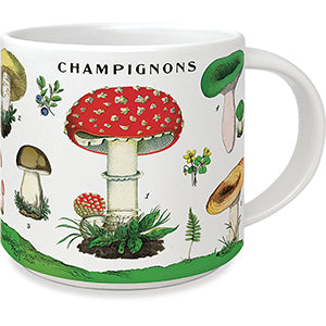 Mushrooms Vintage Ceramic Mug