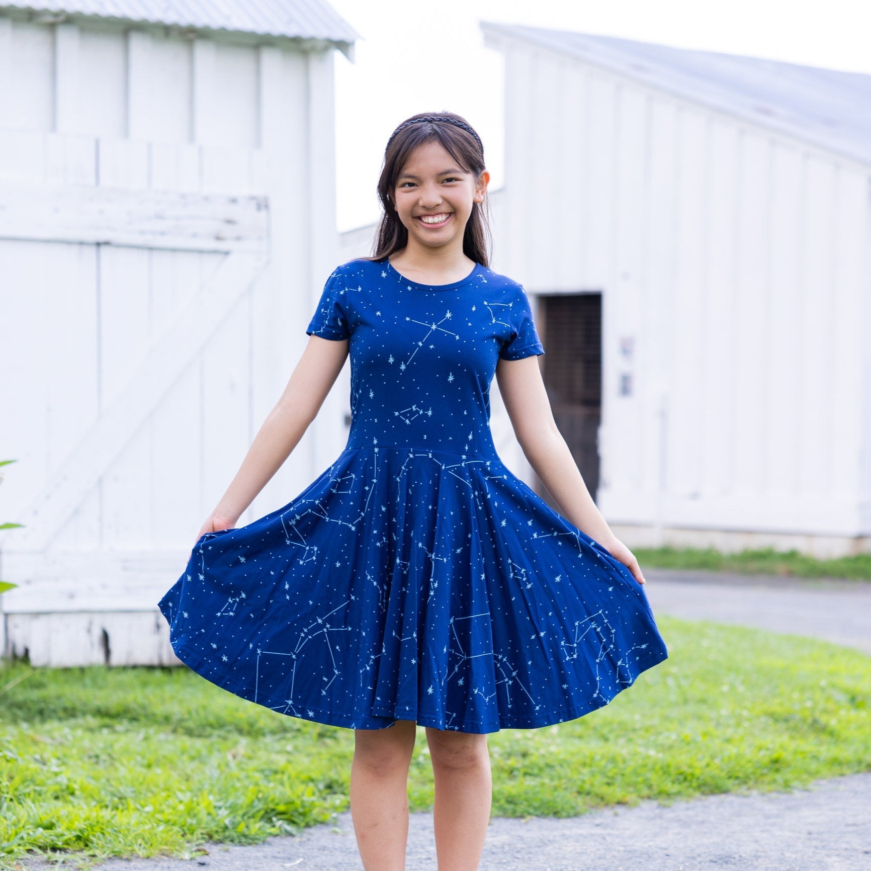 Constellations Glow-In-The-Dark Kids Dress