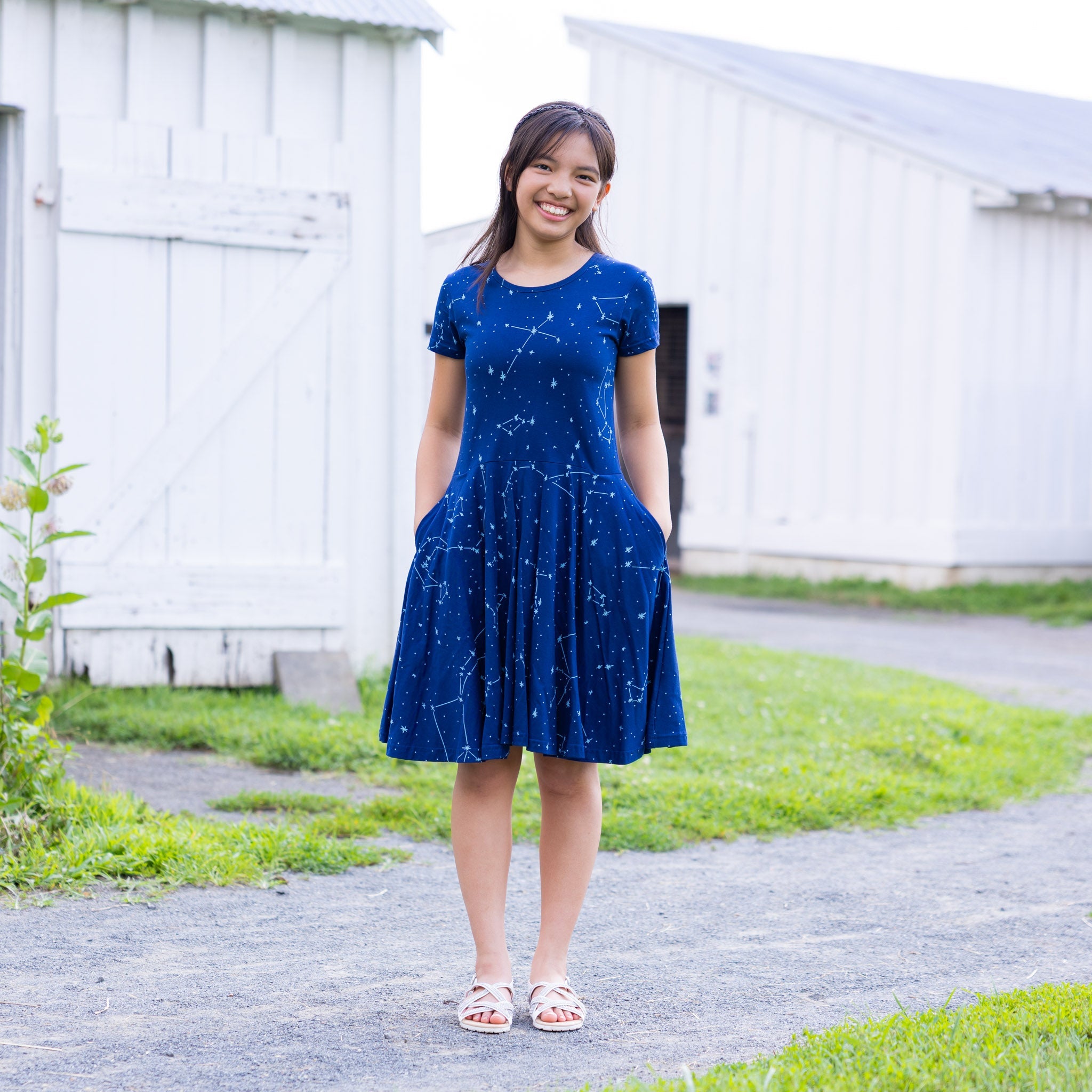 Constellations Glow-In-The-Dark Kids Dress
