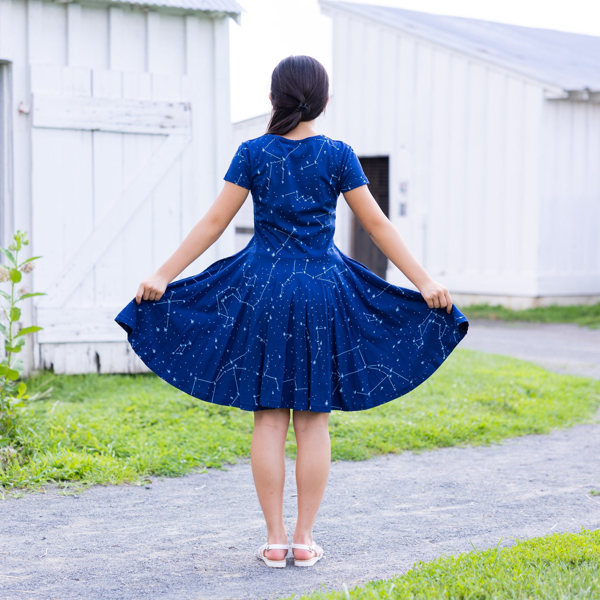 Constellations Glow-In-The-Dark Kids Dress