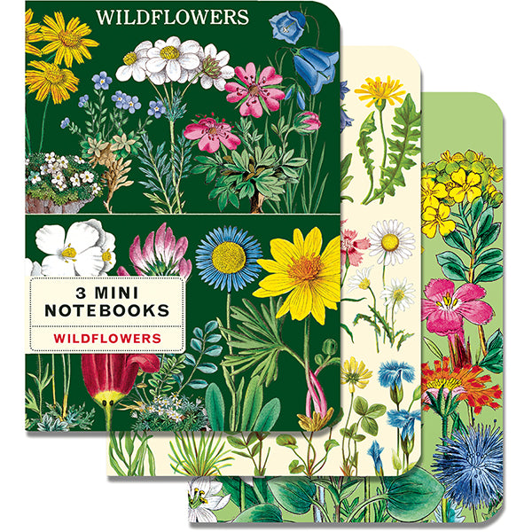 Wildflowers 3 Mini Notebook Set