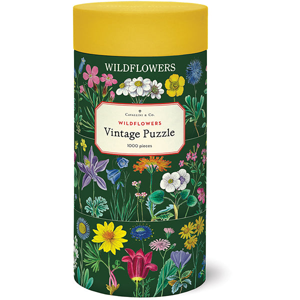 Wildflowers Green Vintage 1000 Puzzle