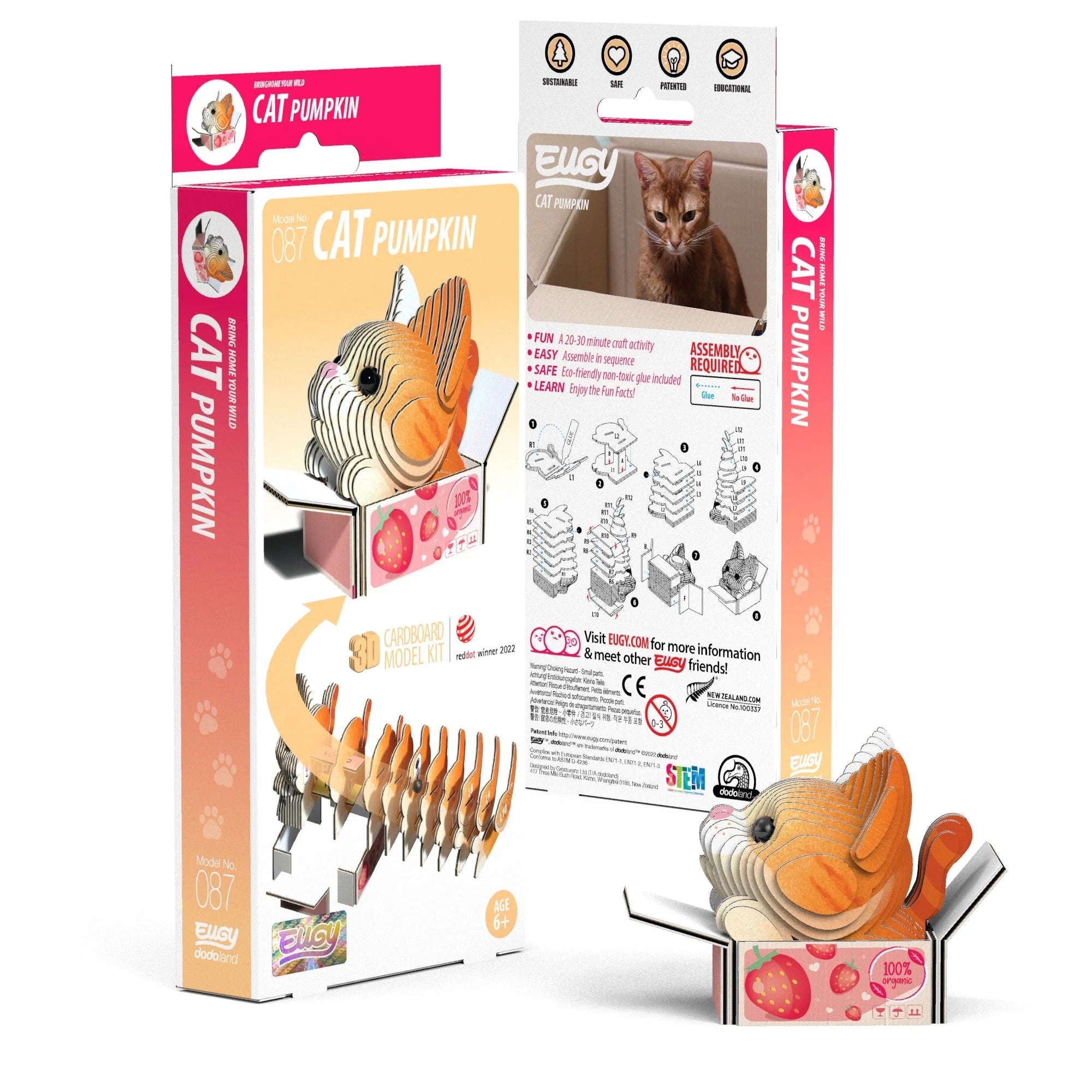 Pumpkin Cat 3D Puzzle