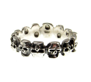 Band of Skulls Ring $45.00