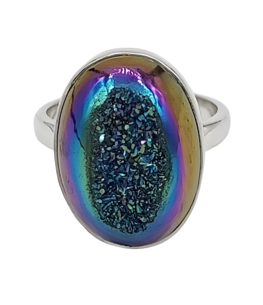 Titanium Aura Quartz Ring